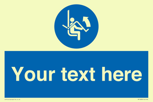 Custom Mandatory: Open safety bar of chairlift